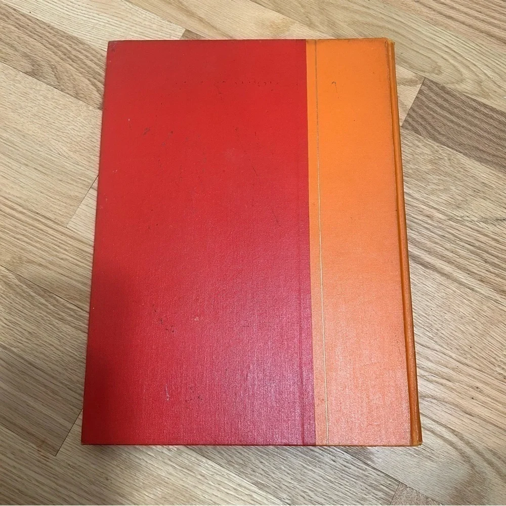 Vintage Life Picture Cook Book Hardcover Red Orange Coffee Table
